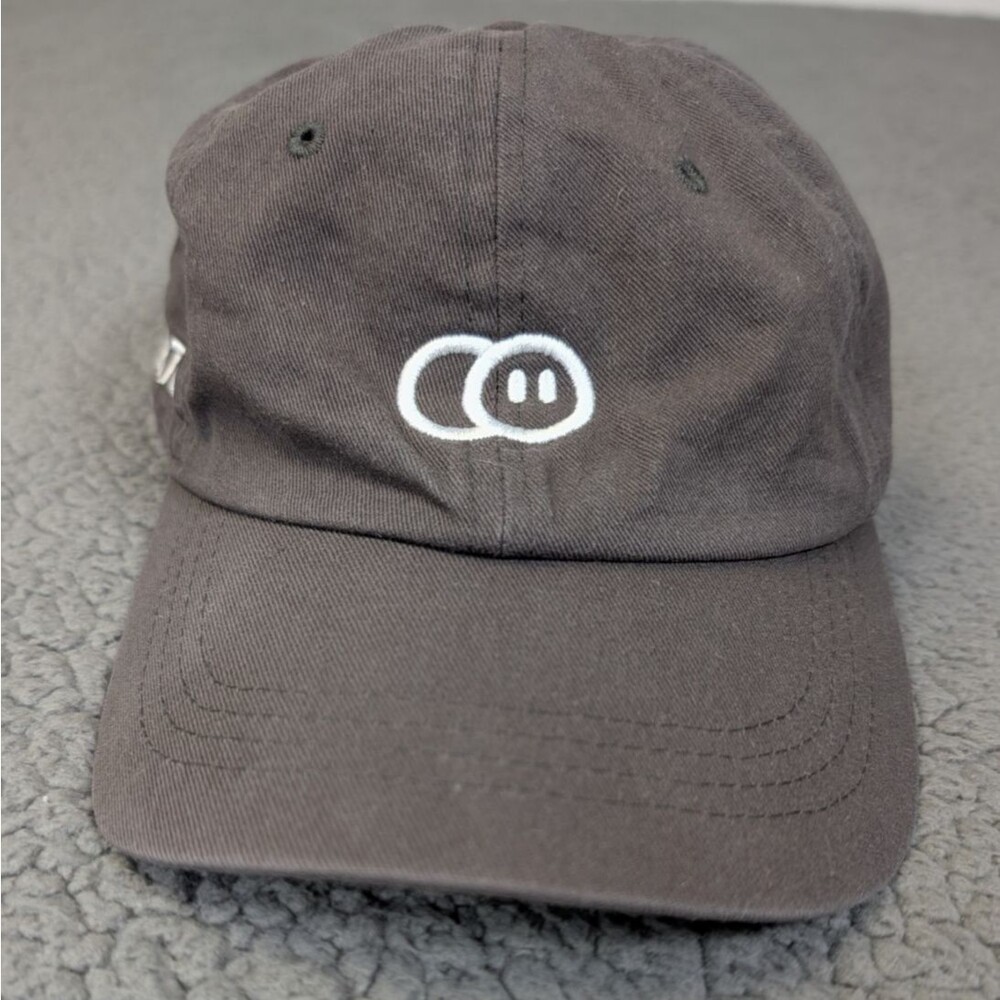 TikToK Logo Baseball Cap Gray Classic Adjustable Casual Social Media